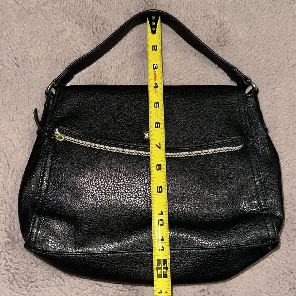 Black Crossbody Flap Handbag